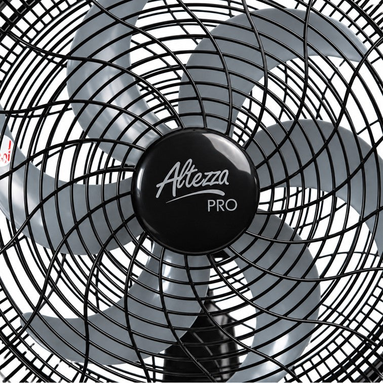 Ventilador Altezza Pro Pared Malla Plástica Motor a Balinera - 6 Aspas AWF-PG1877BL