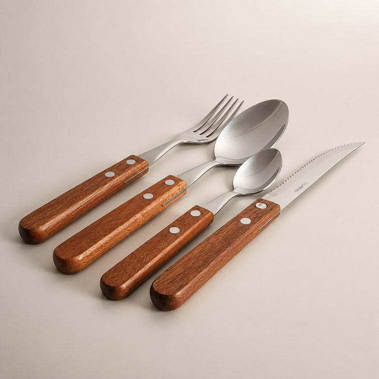 Set de Cubiertos Excalibur de 16 piezas en Acero Inoxidable A151-WD2301-16B