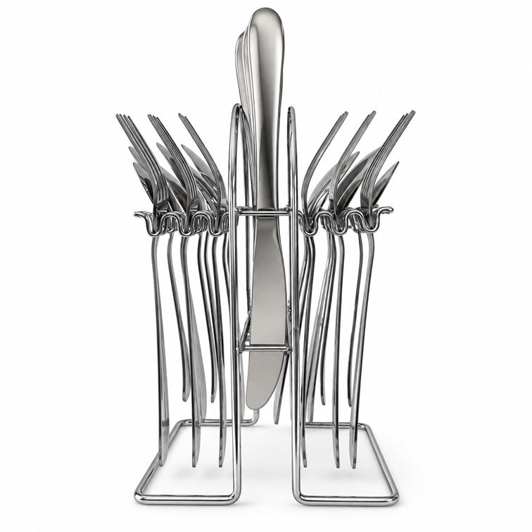 Juego de Cubiertos Tokio Alana Life Con Soporte de 24 Piezas LF2091