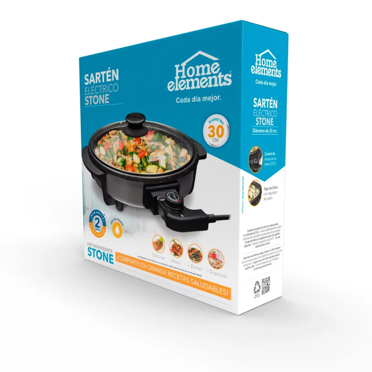 Sartén Eléctrico Wok Home Elements de 30 Cm HEPLYD-401