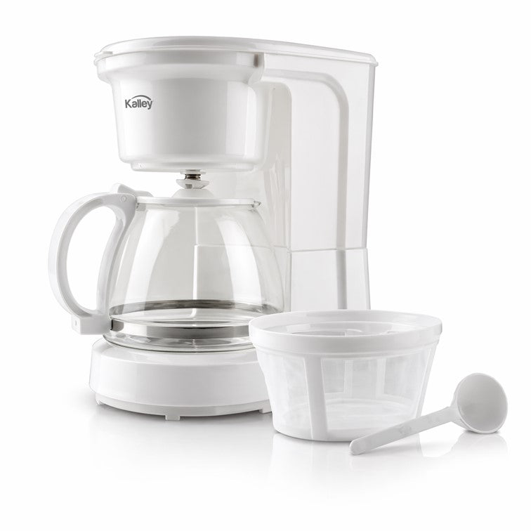 Cafetera Basica Kalley de 8 Tazas Blanca K-CM100K