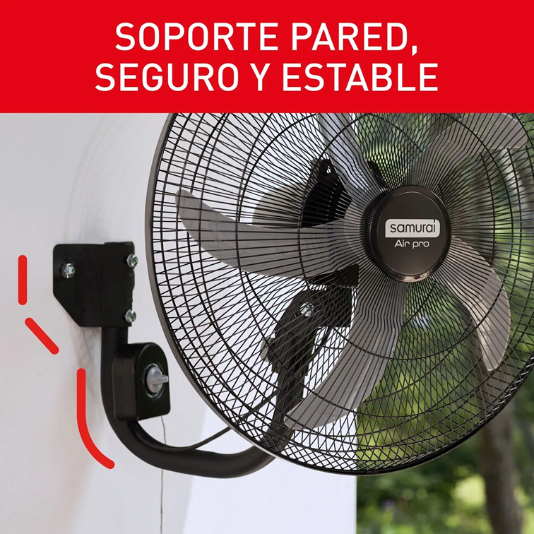 Ventilador Samurai Air Pro de Pared de 22" Negro 4100000798
