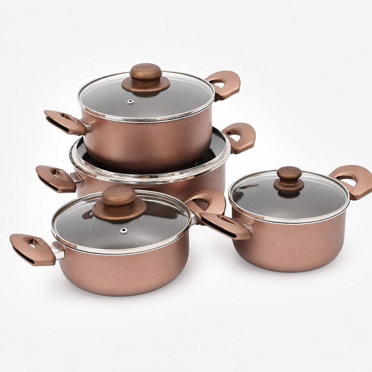 Batería Universar Ambar de 8 pz + Set Sartenes Ambar 20 y 24 Cm