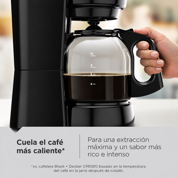 Cafetera Eléctrica Black + Decker Vortex de 12 Tazas con Filtro CM0916B