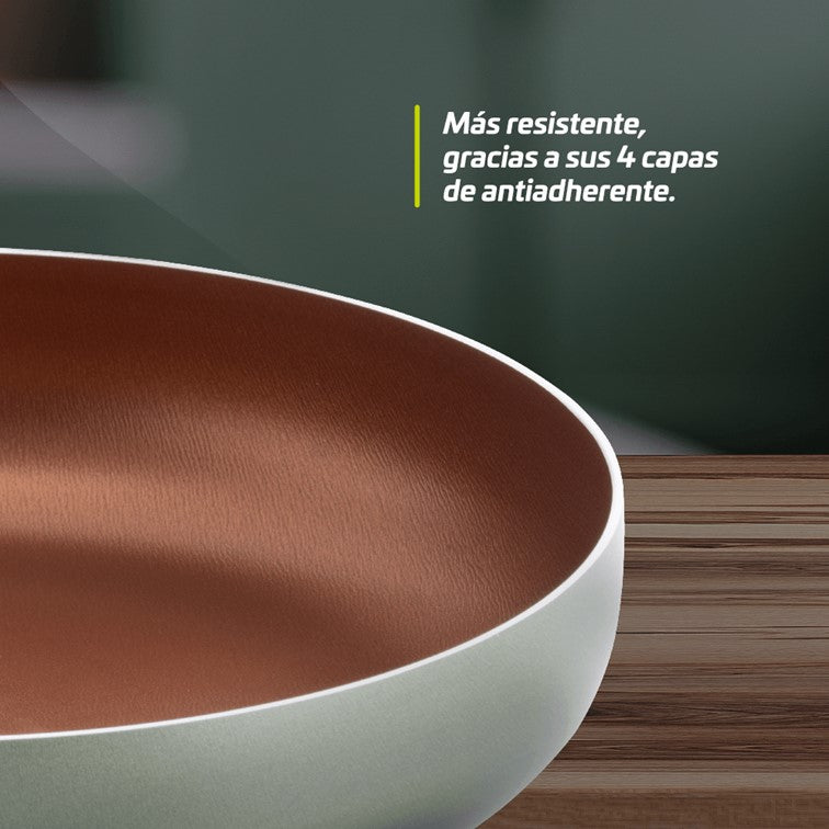 Sartén Universal Cuarzo + Tapa de Vidrio de 24 Cm L49063