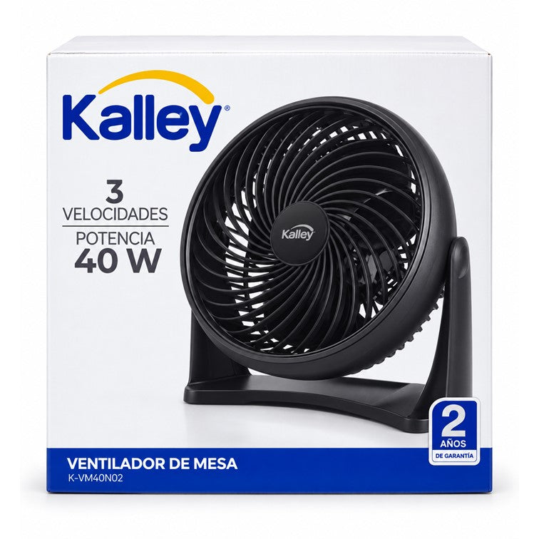 Ventilador de Mesa Kalley 8 Pulgadas Plástico K-VM8N02