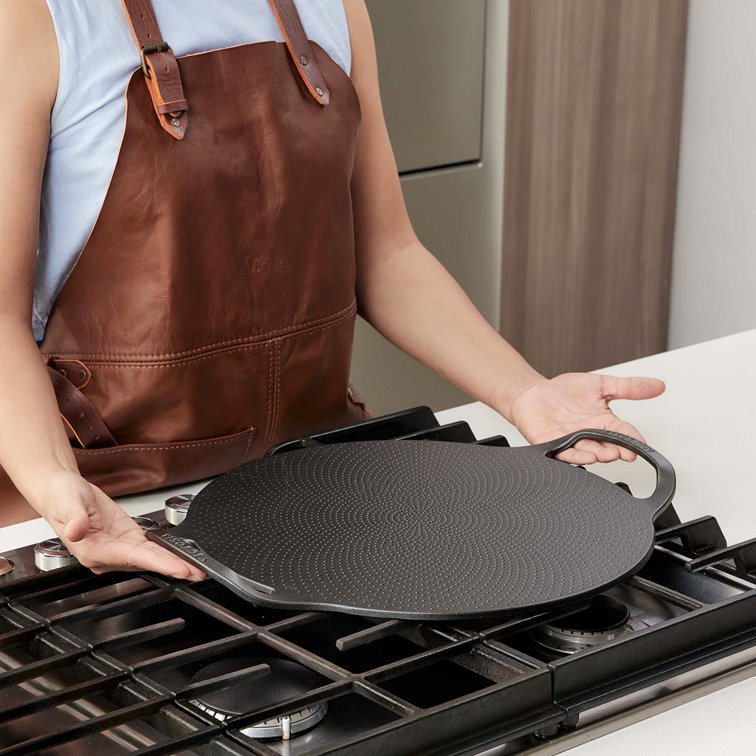Plancha de Hierro Fundido Victoria Para Pizza Doble Asa 38 Cm 39332