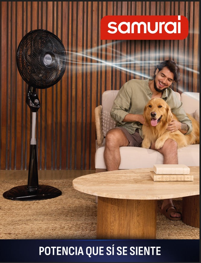 Ventilador Samurai Extremo 2 en 1 Color Negro 5861037054